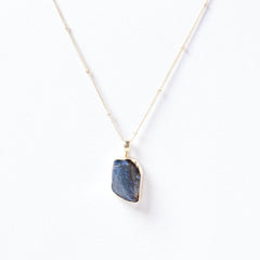 Labradorite Raw Crystal Necklace by Tiny Rituals - A Girl's Gotta Spa!