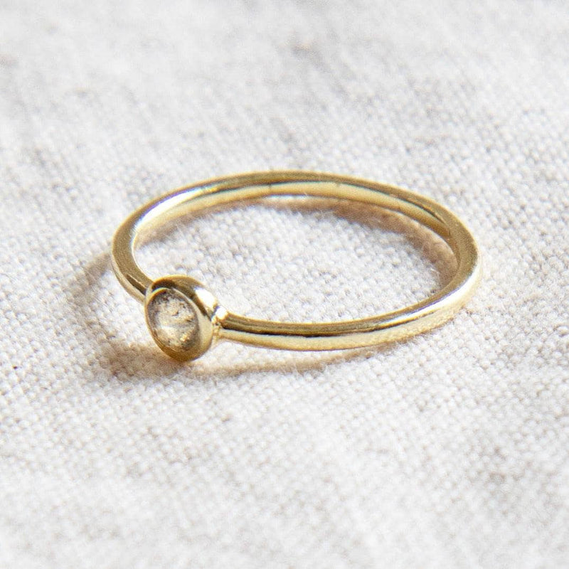 Labradorite Silver or Gold Ring by Tiny Rituals - A Girl's Gotta Spa!