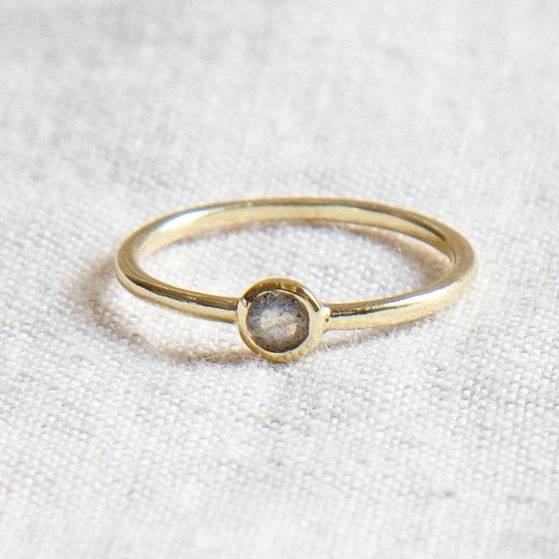 Labradorite Silver or Gold Ring by Tiny Rituals - A Girl's Gotta Spa!