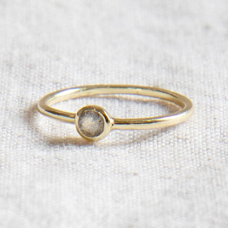 Labradorite Silver or Gold Ring by Tiny Rituals - A Girl's Gotta Spa!