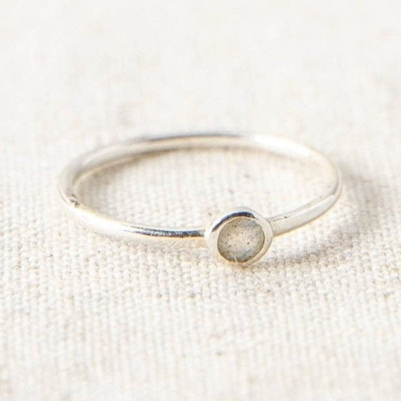 Labradorite Silver or Gold Ring by Tiny Rituals - A Girl's Gotta Spa!