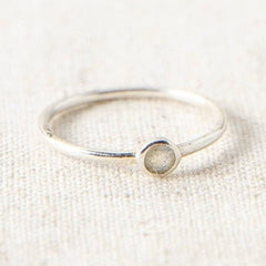 Labradorite Silver or Gold Ring by Tiny Rituals - A Girl's Gotta Spa!