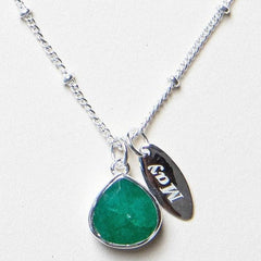 May Emerald Birthstone Necklace by Tiny Rituals - A Girl's Gotta Spa!