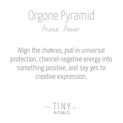 Mini Gemstone Orgone Pyramid by Tiny Rituals - A Girl's Gotta Spa!