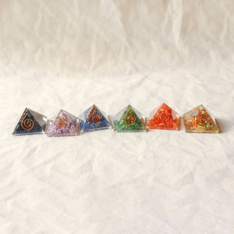 Mini Gemstone Orgone Pyramid by Tiny Rituals - A Girl's Gotta Spa!