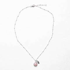 October Pink Opal Birthstone Necklace by Tiny Rituals - A Girl's Gotta Spa!