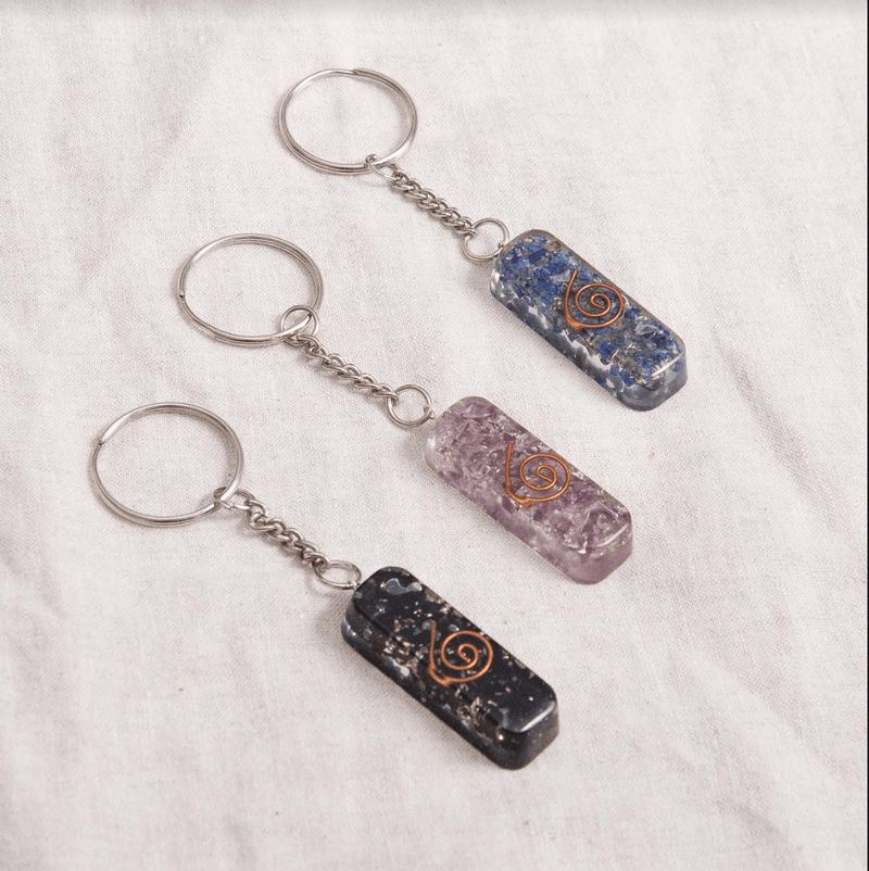 Orgonite Gemstone Keychains by Tiny Rituals - A Girl's Gotta Spa!