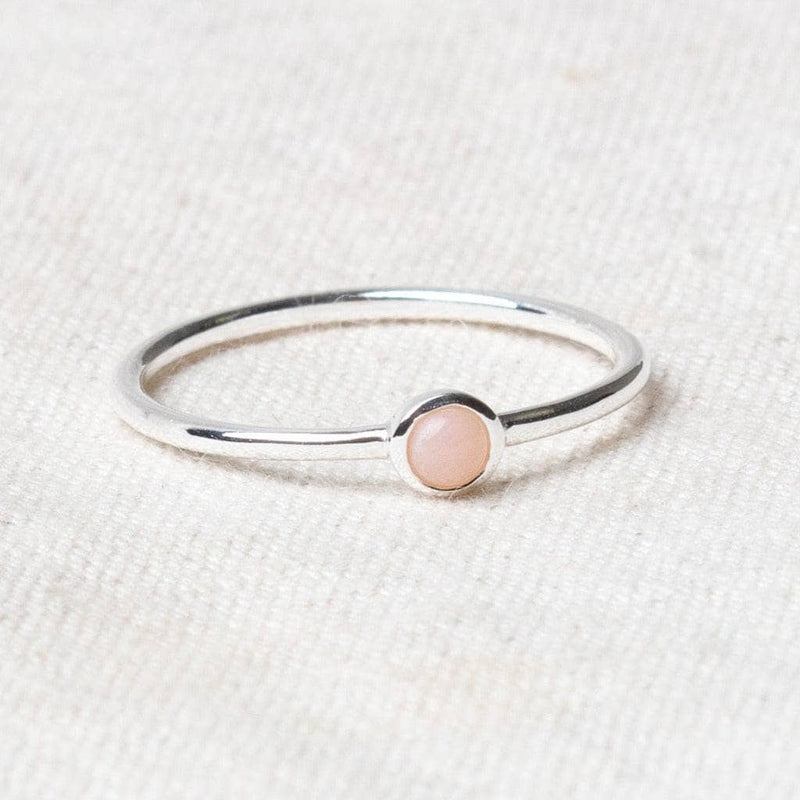 Pink Opal Silver or Gold Ring by Tiny Rituals - A Girl's Gotta Spa!