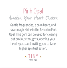 Pink Opal Silver or Gold Ring by Tiny Rituals - A Girl's Gotta Spa!