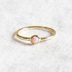 Pink Opal Silver or Gold Ring by Tiny Rituals - A Girl's Gotta Spa!