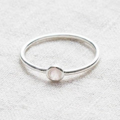 Rose Quartz Silver or Gold Ring by Tiny Rituals - A Girl's Gotta Spa!