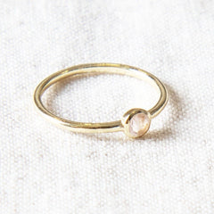 Rose Quartz Silver or Gold Ring by Tiny Rituals - A Girl's Gotta Spa!