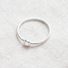 Rose Quartz Silver or Gold Ring by Tiny Rituals - A Girl's Gotta Spa!