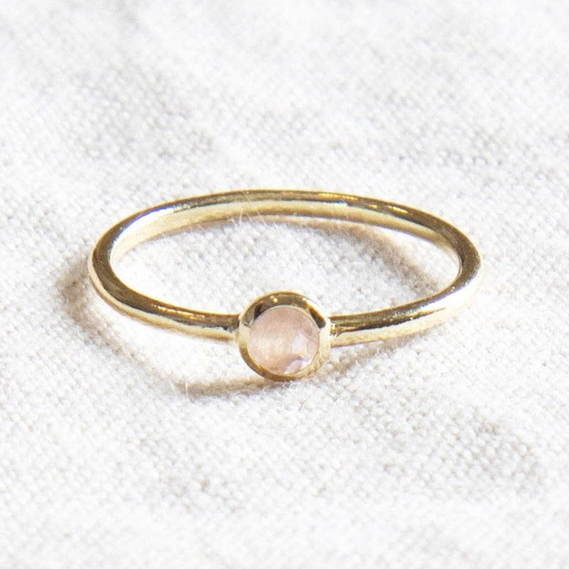 Rose Quartz Silver or Gold Ring by Tiny Rituals - A Girl's Gotta Spa!