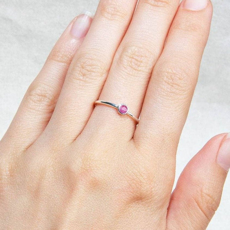 Ruby Silver or Gold Ring by Tiny Rituals - A Girl's Gotta Spa!