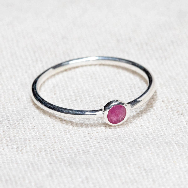 Ruby Silver or Gold Ring by Tiny Rituals - A Girl's Gotta Spa!