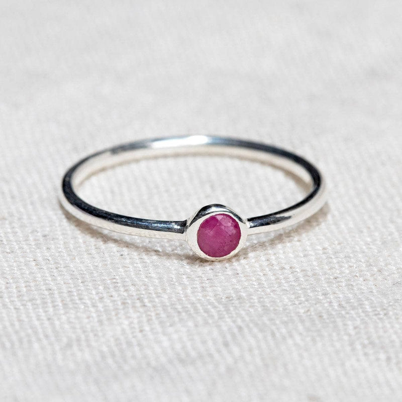 Ruby Silver or Gold Ring by Tiny Rituals - A Girl's Gotta Spa!