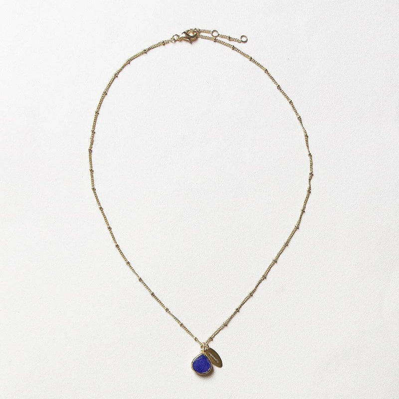 September Blue Sapphire Birthstone Necklace by Tiny Rituals - A Girl's Gotta Spa!