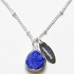 September Blue Sapphire Birthstone Necklace by Tiny Rituals - A Girl's Gotta Spa!