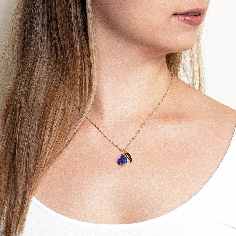 September Blue Sapphire Birthstone Necklace by Tiny Rituals - A Girl's Gotta Spa!