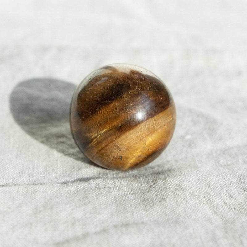 Tiger Eye Sphere with Tripod by Tiny Rituals - A Girl's Gotta Spa!