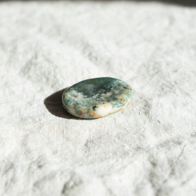 Tree Agate Worry Stone by Tiny Rituals - A Girl's Gotta Spa!