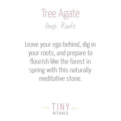 Tree Agate Worry Stone by Tiny Rituals - A Girl's Gotta Spa!