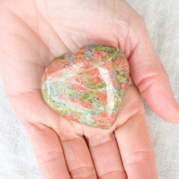 Unakite Heart by Tiny Rituals - A Girl's Gotta Spa!