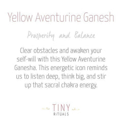 Yellow Aventurine Ganesh by Tiny Rituals - A Girl's Gotta Spa!