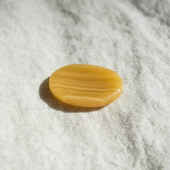 Yellow Calcite Worry Stone by Tiny Rituals - A Girl's Gotta Spa!