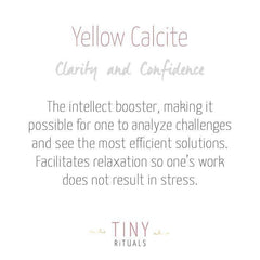 Yellow Calcite Worry Stone by Tiny Rituals - A Girl's Gotta Spa!