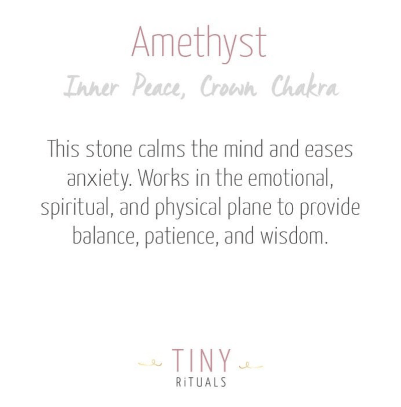 Amethyst Palm Stone by Tiny Rituals - A Girl's Gotta Spa!