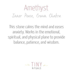 Amethyst Worry Stone by Tiny Rituals - A Girl's Gotta Spa!
