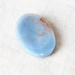 Angelite Worry Stone by Tiny Rituals - A Girl's Gotta Spa!