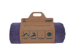 Biospired Asana XL Hot Yoga Towel, Purple by The Everplush Company - A Girl's Gotta Spa!