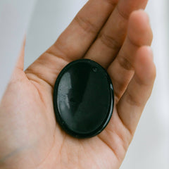 Black Tourmaline Worry Stone by Tiny Rituals - A Girl's Gotta Spa!