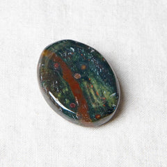 Bloodstone Worry Stone by Tiny Rituals - A Girl's Gotta Spa!