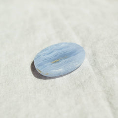 Blue Lace Agate Worry Stone by Tiny Rituals - A Girl's Gotta Spa!