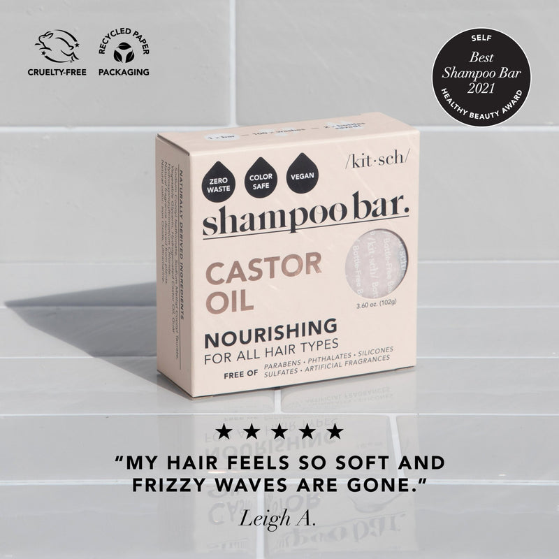 Castor Oil Nourishing Shampoo Bar by KITSCH - A Girl's Gotta Spa!