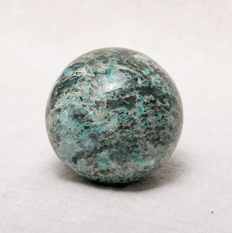 Chrysocolla Sphere with Tripod by Tiny Rituals - A Girl's Gotta Spa!