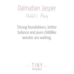 Dalmatian Jasper Worry Stone by Tiny Rituals - A Girl's Gotta Spa!