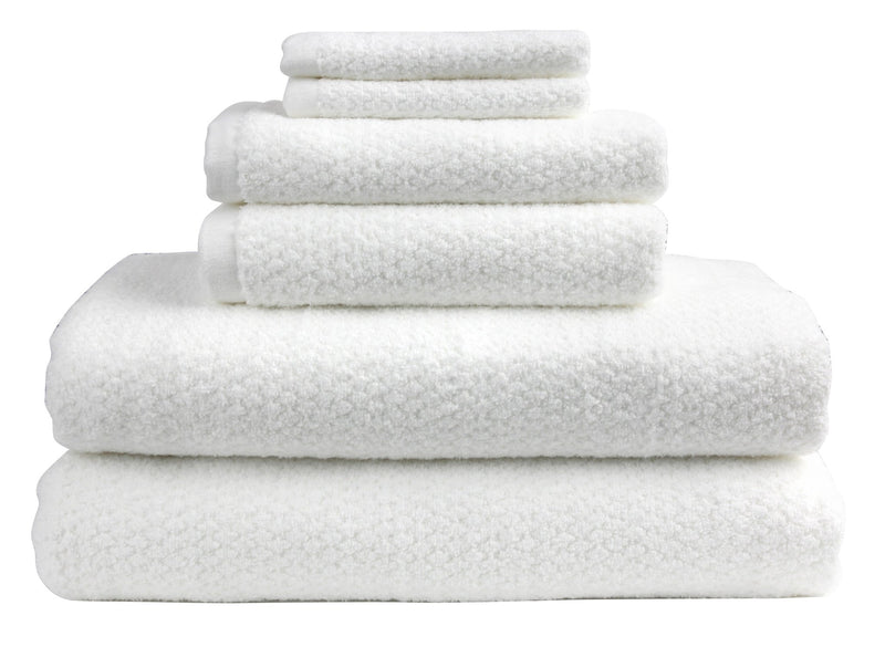 Diamond Jacquard 6 Piece Bath Sheet Towel Set, White by The Everplush Company - A Girl's Gotta Spa!