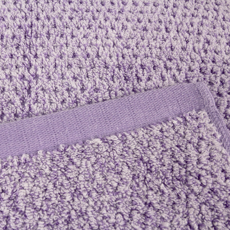 Diamond Jacquard Towels, 6 Piece Bath Sheet Towel Set, Lavender by Everplush - A Girl's Gotta Spa!
