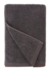 Diamond Jacquard Towels 6 Piece Bath Towel Set, Charcoal (Dark Grey) by The Everplush Company - A Girl's Gotta Spa!