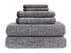 Diamond Jacquard Towels 6 Piece Bath Towel Set, Grey by The Everplush Company - A Girl's Gotta Spa!
