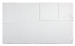 Diamond Jacquard Towels 6 Piece Bath Towel Set, White Recycled by Everplush - A Girl's Gotta Spa!