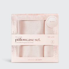 Holiday Satin Pillowcase 2 Pack - Blush by KITSCH - A Girl's Gotta Spa!