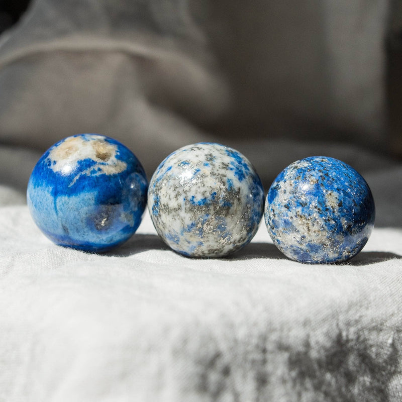 Lapis Lazuli Sphere with Tripod by Tiny Rituals - A Girl's Gotta Spa!