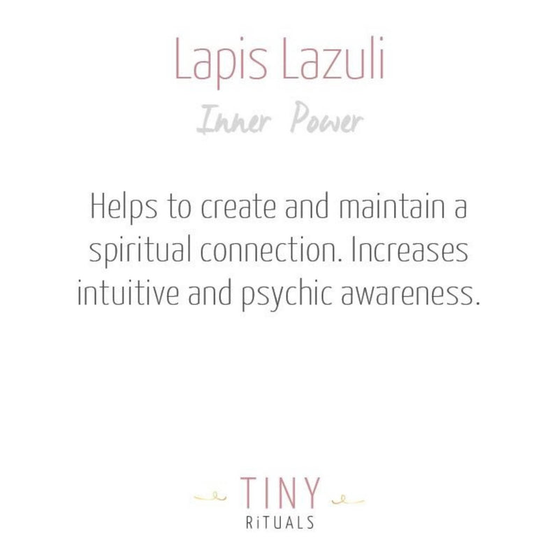Lapis Lazuli Worry Stone by Tiny Rituals - A Girl's Gotta Spa!