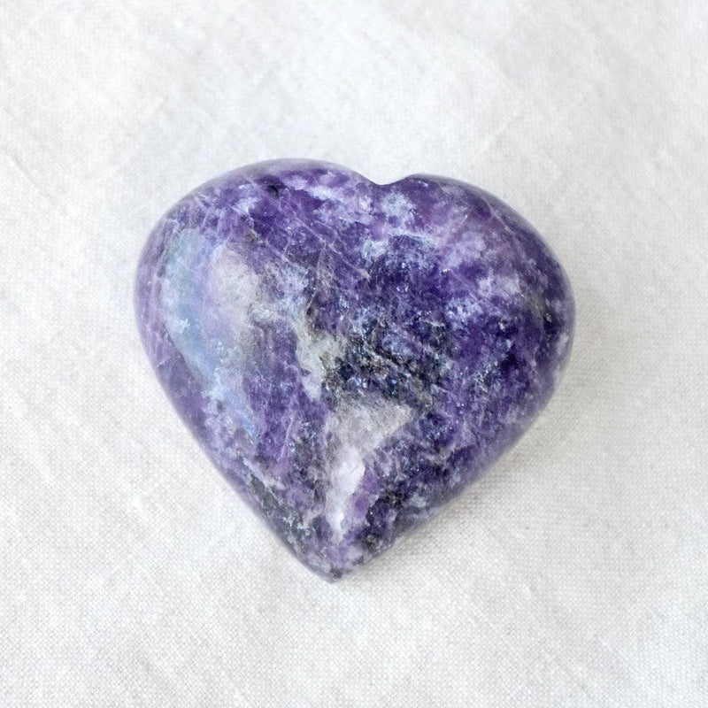 Lepidolite Heart by Tiny Rituals - A Girl's Gotta Spa!